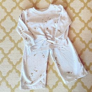 3T Jessica Simpson set - gray/gold/white